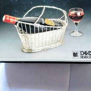 DAVCO SILVER.LTD.VINTAGE WINE BOTTLE HOLDER.